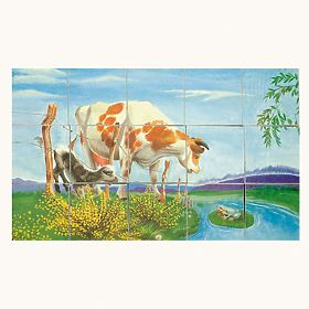 Bino Wooden Picture Blocks Farm Animals 15 Pieces