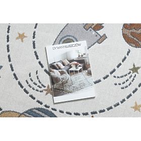 BONO 8288 Round Carpet Space, Planets Cream / Anthracite