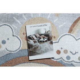 BONO 8437 Carpet Circle Clouds, Sky, Light Gray / Cream