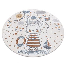 BONO 8441 Rug Circle Sailor Bunny Cream / Blue