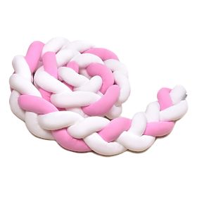 Braided Bumper - Pink and White