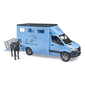Bruder Animal Transport Vehicle MB Sprinter with Horse Figure