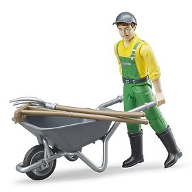 Bruder BWORLD Farmer with Accessories, Bruder