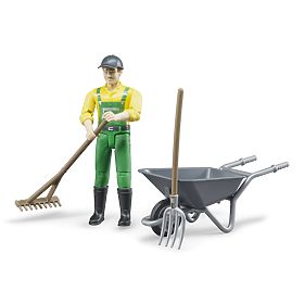 Bruder BWORLD Farmer with Accessories, Bruder