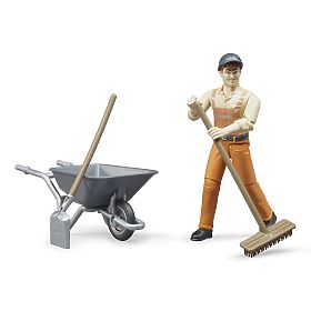 Bruder BWORLD Municipal Set with Figure, Bruder