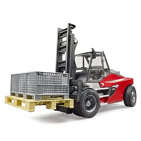 Bruder Linde HT160D Forklift with Pallet and 3 Boxes, Bruder