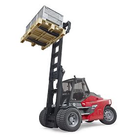 Bruder Linde HT160D Forklift with Pallet and 3 Boxes