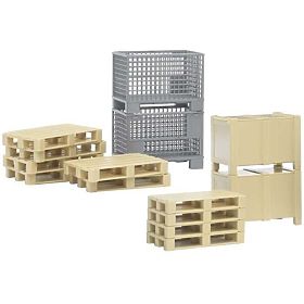 Bruder Logistics Set - Pallets and Crates, Bruder