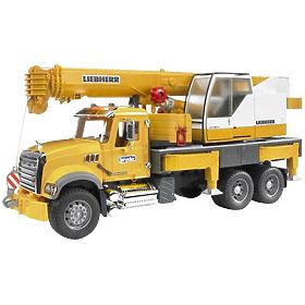 Bruder MACK Granite Truck with LIEBHERR Crane
