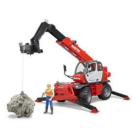 Bruder Manitou MRT 2150 Telehandler with Accessories
