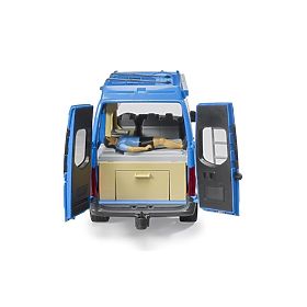 Bruder MB Sprinter Camper with Driver and Accessories, Bruder