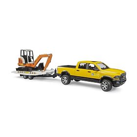 Bruder Off-Road Service Car RAM with Mini Excavator
