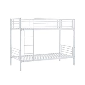 Metal bunk bed BUNKY 200x90 cm - white