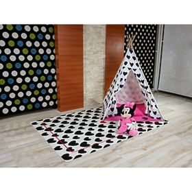 Carpet SKETCH - F755 cream/black - heart