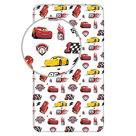 Cars 3 'McQueen' Fitted Sheet 90x200 cm, Cars