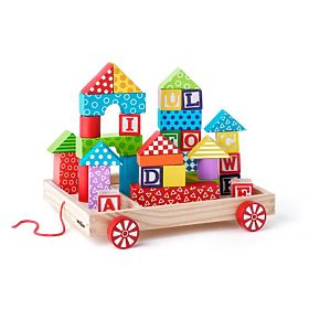 Cart with Blocks 35 pcs