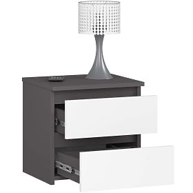 CHEST OF DRAWERS CL2 2SZ CLP GRAPHITE GRAY / WHITE