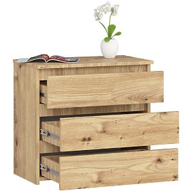 CHEST OF DRAWERS CL3 3SZ CLP PK OAK ARTISAN