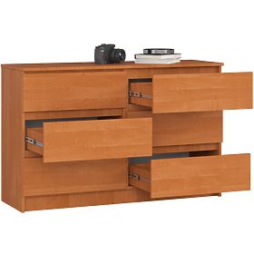 CHEST OF DRAWERS K120 6 DRAWERS CLP PK ALDER
