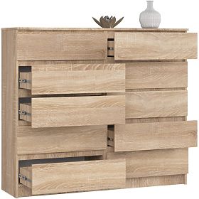 CHEST OF DRAWERS K140 10SZ CLP PK OAK SONOMA