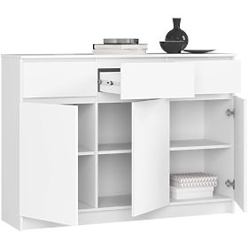 CHEST OF DRAWERS K140 3D 3SZ CLP PK WHITE