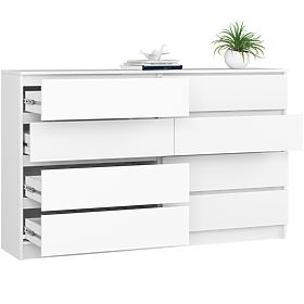CHEST OF DRAWERS K160 8SZ CLP PK WHITE
