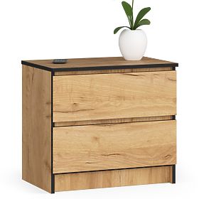 CHEST OF DRAWERS K60 2SZ CLP PK CRAFT OAK
