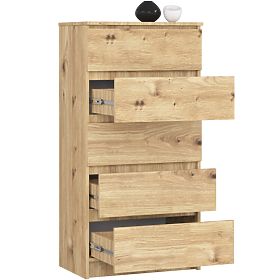 CHEST OF DRAWERS K60 5SZ CLP PK ARTISAN OAK