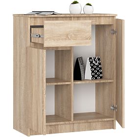 CHEST OF DRAWERS K80 2D 1SZ CLP PK OAK SONOMA