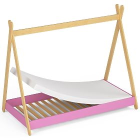 Children's Bed 160x80 GEM with Mattress Pink