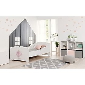 Children's Bed ANNA with Mattress 140x70 Princess in a Crown