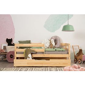 Children's Bed CPD Mila Plus with Drawer - Natural
