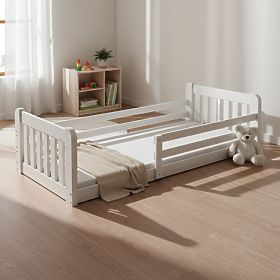 Children's Bed Jerry - White, Low, BANABY