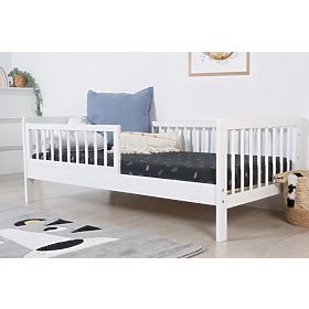 Children's Bed with Guardrail TEDDY - White