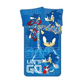 Children's Bedding Sonic 'Let's go' 140x200 cm + 70x90 cm