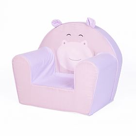 Children's chair purple Hrošík with ears