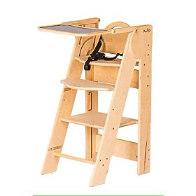 Children's High Chair and Learning Tower 2-in-1 - Natural