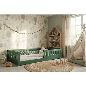Children's Low Bed Montessori Ourbaby Meadow - Green, Ourbaby®