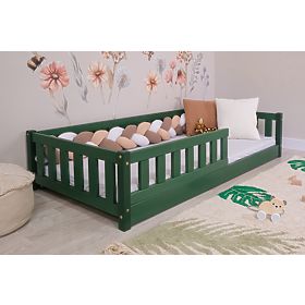 Children's Low Bed Montessori Ourbaby Meadow - Green