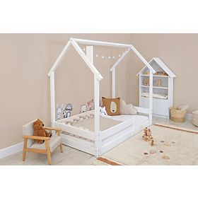 Children's Montessori Bed Chimney White