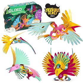 Clixo, Tropical Birds from the Rainforest, Magnetic Building Set 22 pcs