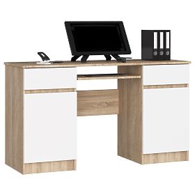CLP A5 2D 2SZ PK SONOMA / WHITE DESK