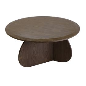 Coffee Table Noku 80 cm, Dark Walnut
