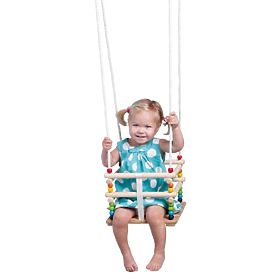 Colorful wooden swing up to 30 kg