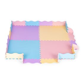 Colorful Foam Play Mat for Children with Fence 141.5x141.5 cm 24 pcs IPLAY