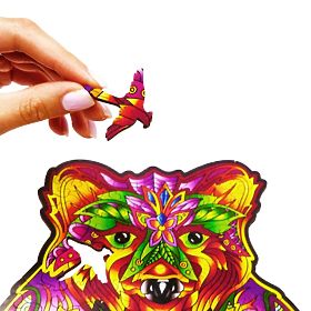 Colorful wooden puzzle - bear