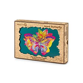 Colorful wooden puzzle - butterfly