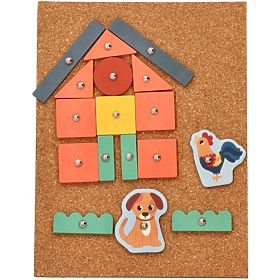 Cork Hammering Game - Adventure on the Farm