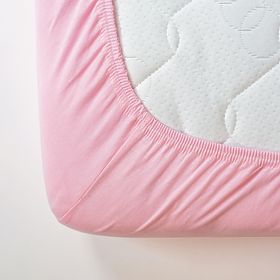 Cotton bed sheet 120x60 cm - pink