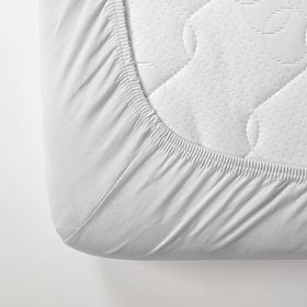 Cotton Fitted Sheet 180x90 cm - White